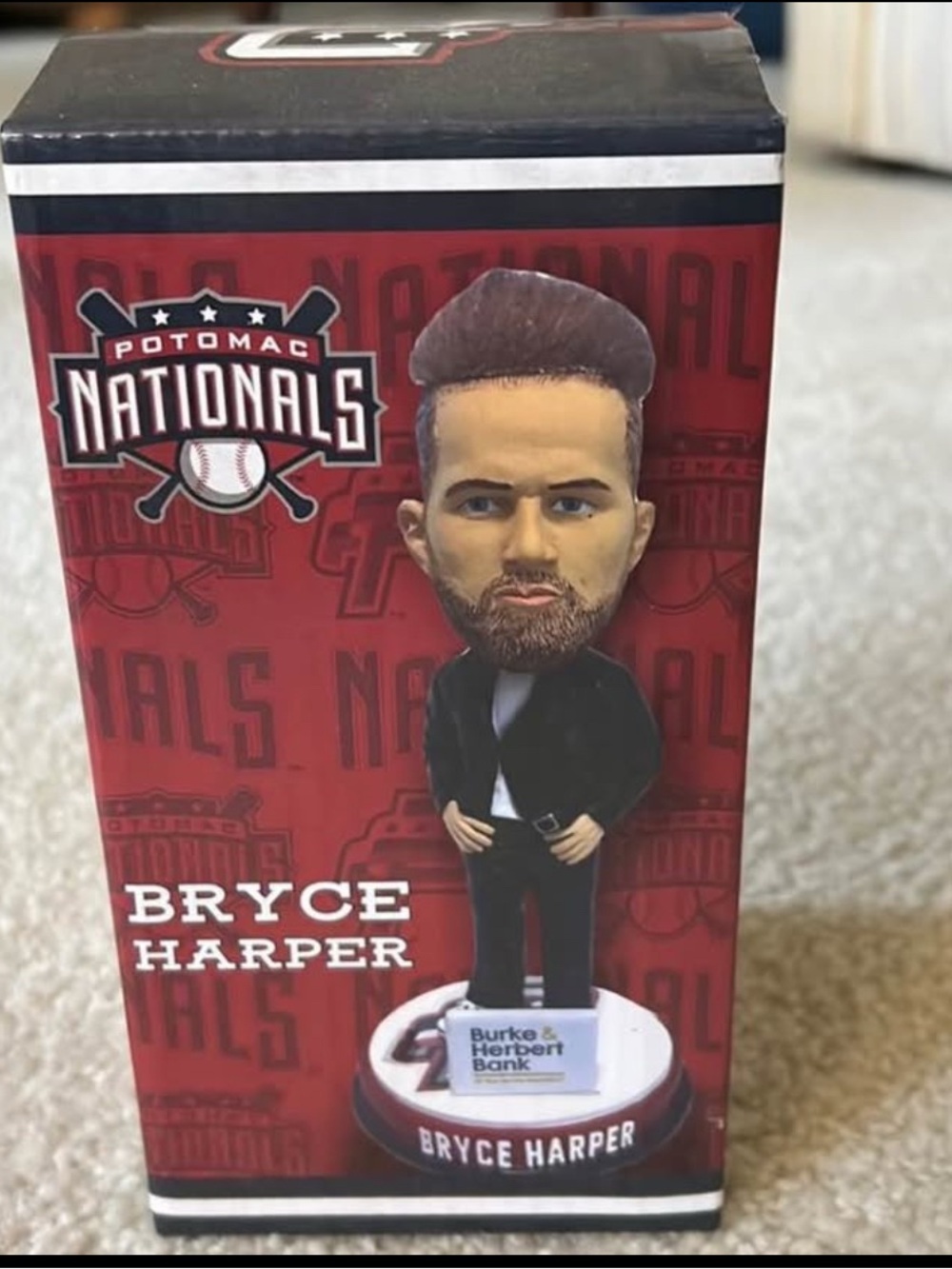 Potomac Nationals Bryce Harper Bobblehead - Red & Black